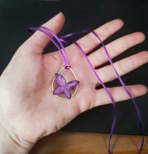 Butterfly Hammered Necklace - Image 4