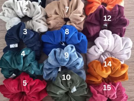 Velvet scrunchies