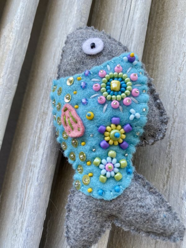 Adorable Seabream Magnet. Handmade fish magnet. - Image 2