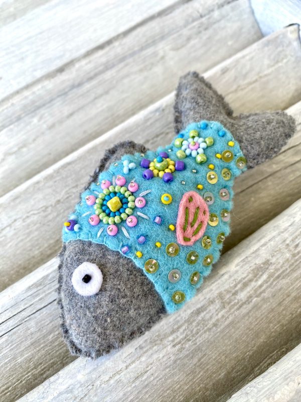 Adorable Seabream Magnet. Handmade fish magnet. - Image 3