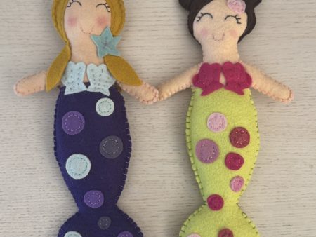 Adorable Felt Mermaid Plushies -2 available