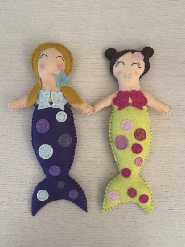 Adorable Felt Mermaid Plushies -2 available