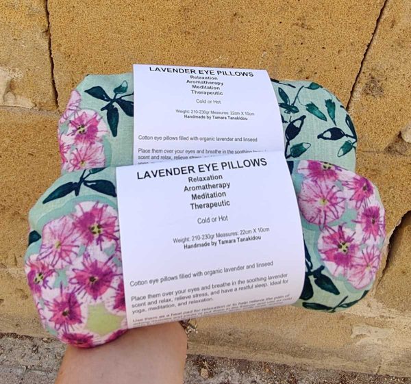 Lavender and Linseed Eye Pillow-Organic Flaxseed & Lavender Eye Mask for Sleep, Yoga, Heat or Cold Therapy - Image 5