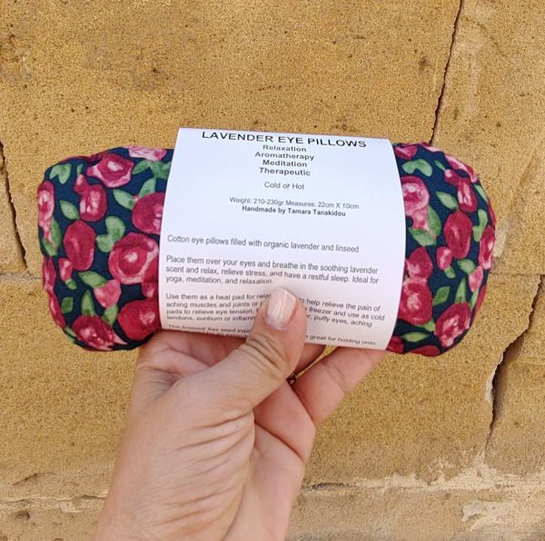 Lavender and Linseed Eye Pillow-Organic Flaxseed & Lavender Eye Mask for Sleep, Yoga, Heat or Cold Therapy - Image 17
