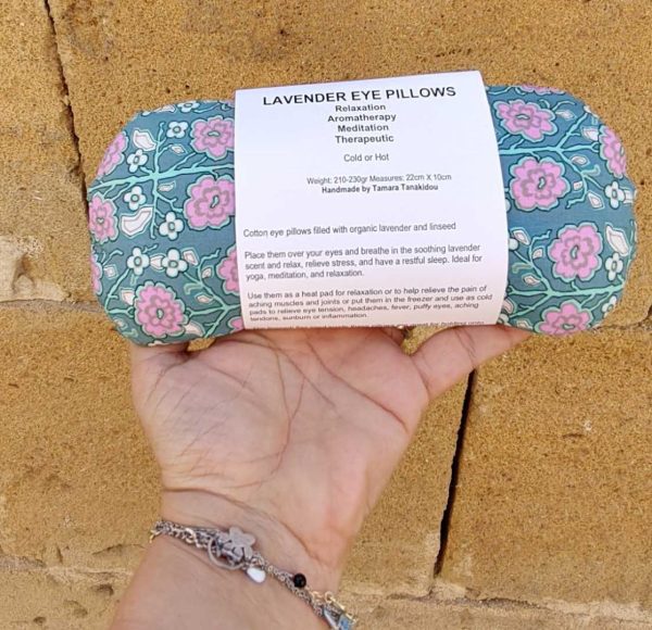 Lavender and Linseed Eye Pillow-Organic Flaxseed & Lavender Eye Mask for Sleep, Yoga, Heat or Cold Therapy - Image 15