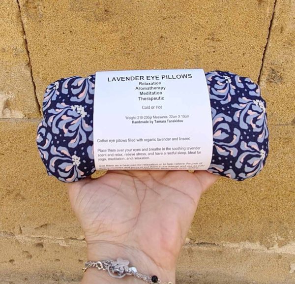 Lavender and Linseed Eye Pillow-Organic Flaxseed & Lavender Eye Mask for Sleep, Yoga, Heat or Cold Therapy - Image 12