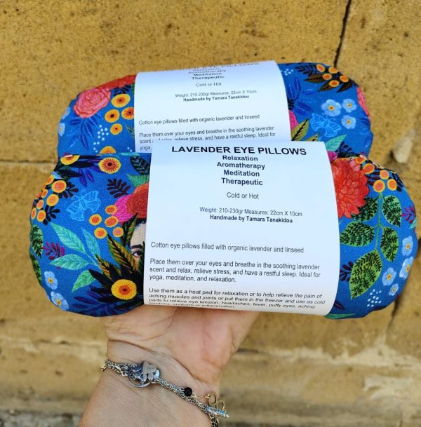 Lavender and Linseed Eye Pillow-Organic Flaxseed & Lavender Eye Mask for Sleep, Yoga, Heat or Cold Therapy - Image 10