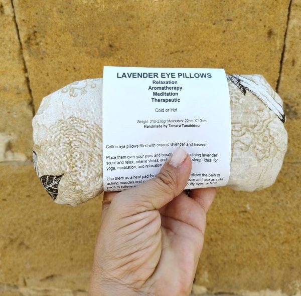 Lavender and Linseed Eye Pillow-Organic Flaxseed & Lavender Eye Mask for Sleep, Yoga, Heat or Cold Therapy - Image 7