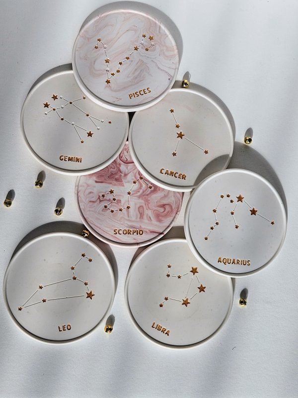 Jesmonite Zodiac Handmade Coasters - Image 3