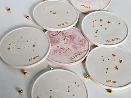 Jesmonite Zodiac Handmade Coasters
