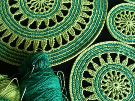 Crochet Mandala! Boho Table Decor or Wall Hanging!