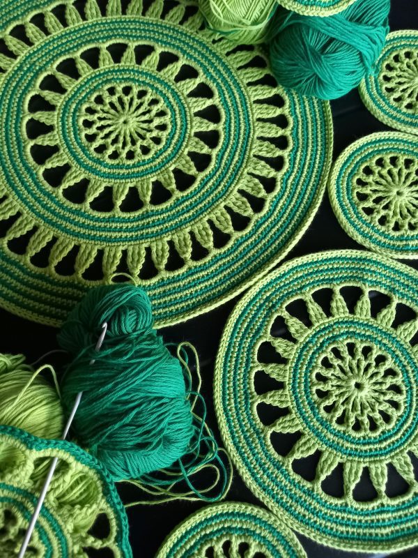 Crochet Mandala! Boho Table Decor or Wall Hanging!