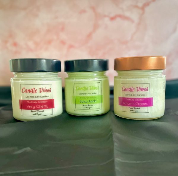 Handmade Soy Wax Candle in Glass Jar with Lid - 200gr