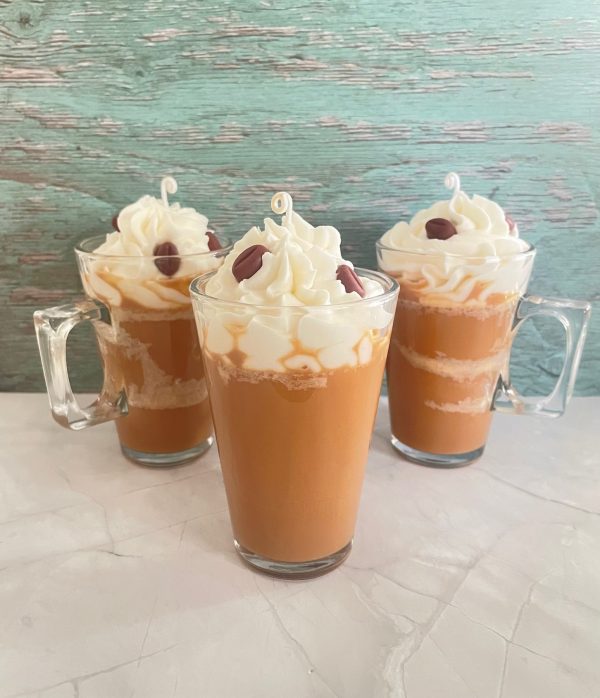 Caramel Latte handmade Soy Wax Candle – Coffee Scented Candle - Image 2