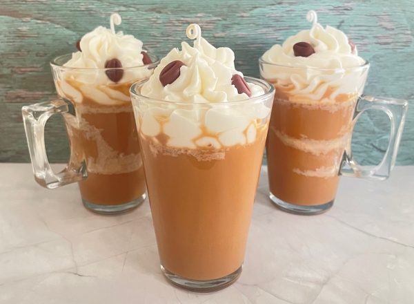 Caramel Latte handmade Soy Wax Candle – Coffee Scented Candle