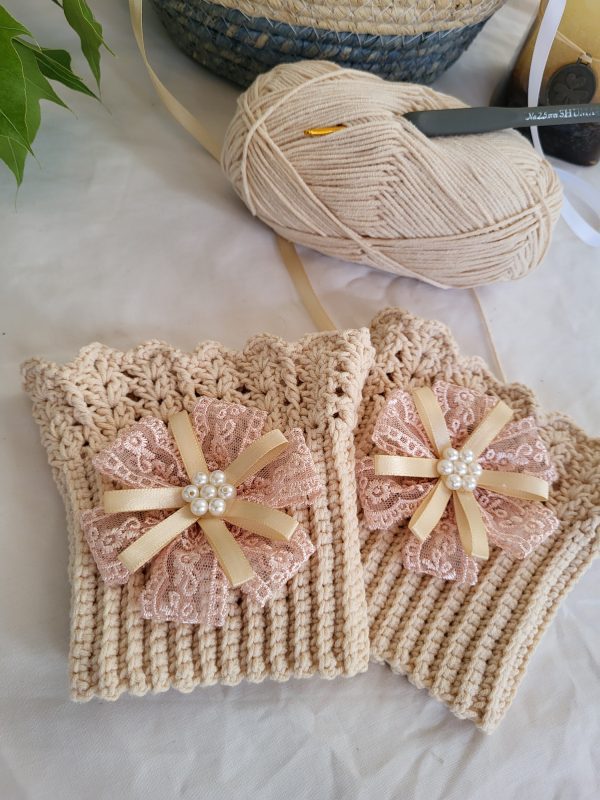Handmade Crochet Boot Topper - "Crown of Steps" (choose your coller) - Image 5