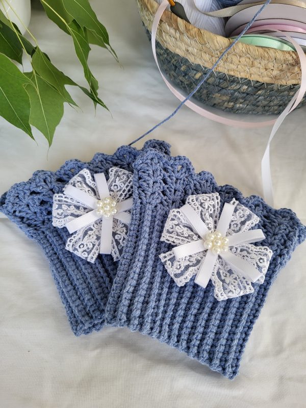 Handmade Crochet Boot Topper - "Crown of Steps" (choose your coller) - Image 3