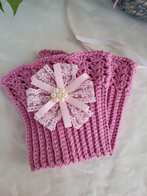 Handmade Crochet Boot Topper - "Crown of Steps" (choose your coller) - Image 4