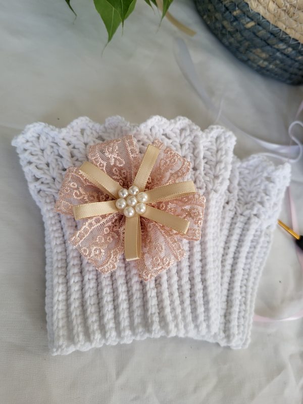Handmade Crochet Boot Topper - "Crown of Steps" (choose your coller) - Image 2