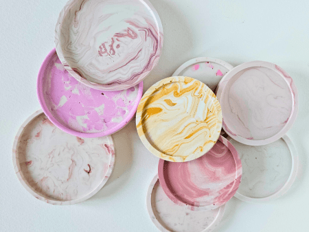 Jesmonite Coasters, big and small