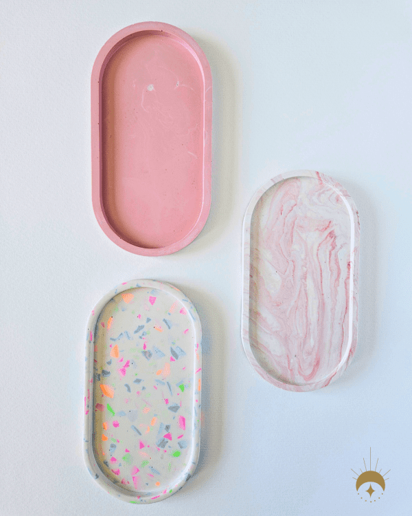 jesmonite oval trays