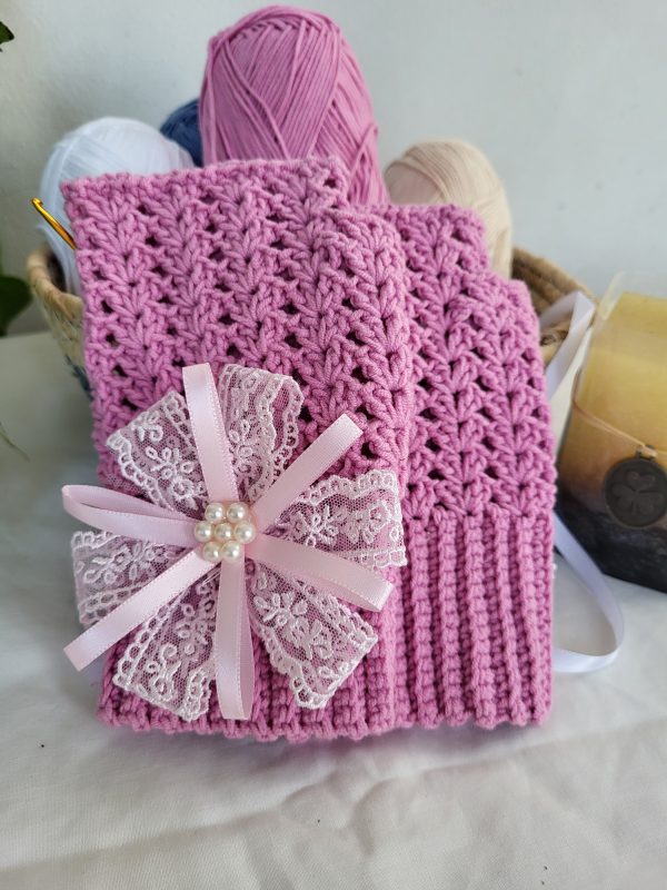 Handmade Crochet Fingerless Gloves - Ring of Warmth (Choose Your Color) - Image 3
