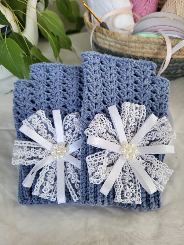 Handmade Crochet Fingerless Gloves - Ring of Warmth (Choose Your Color) - Image 2