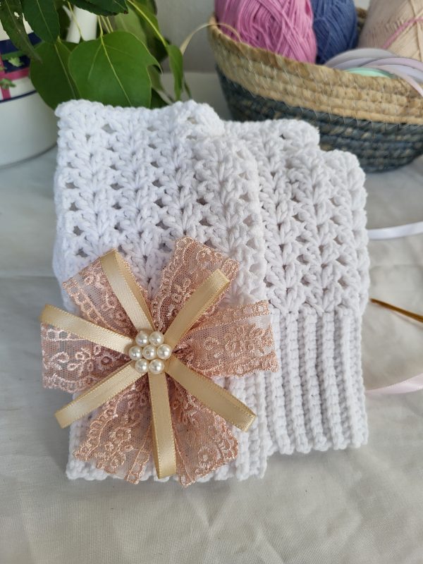 Handmade Crochet Fingerless Gloves - Ring of Warmth (Choose Your Color) - Image 4