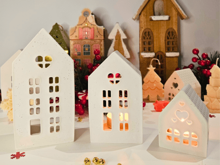 Christmas House Candle Holder