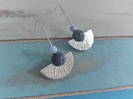 silver earrings