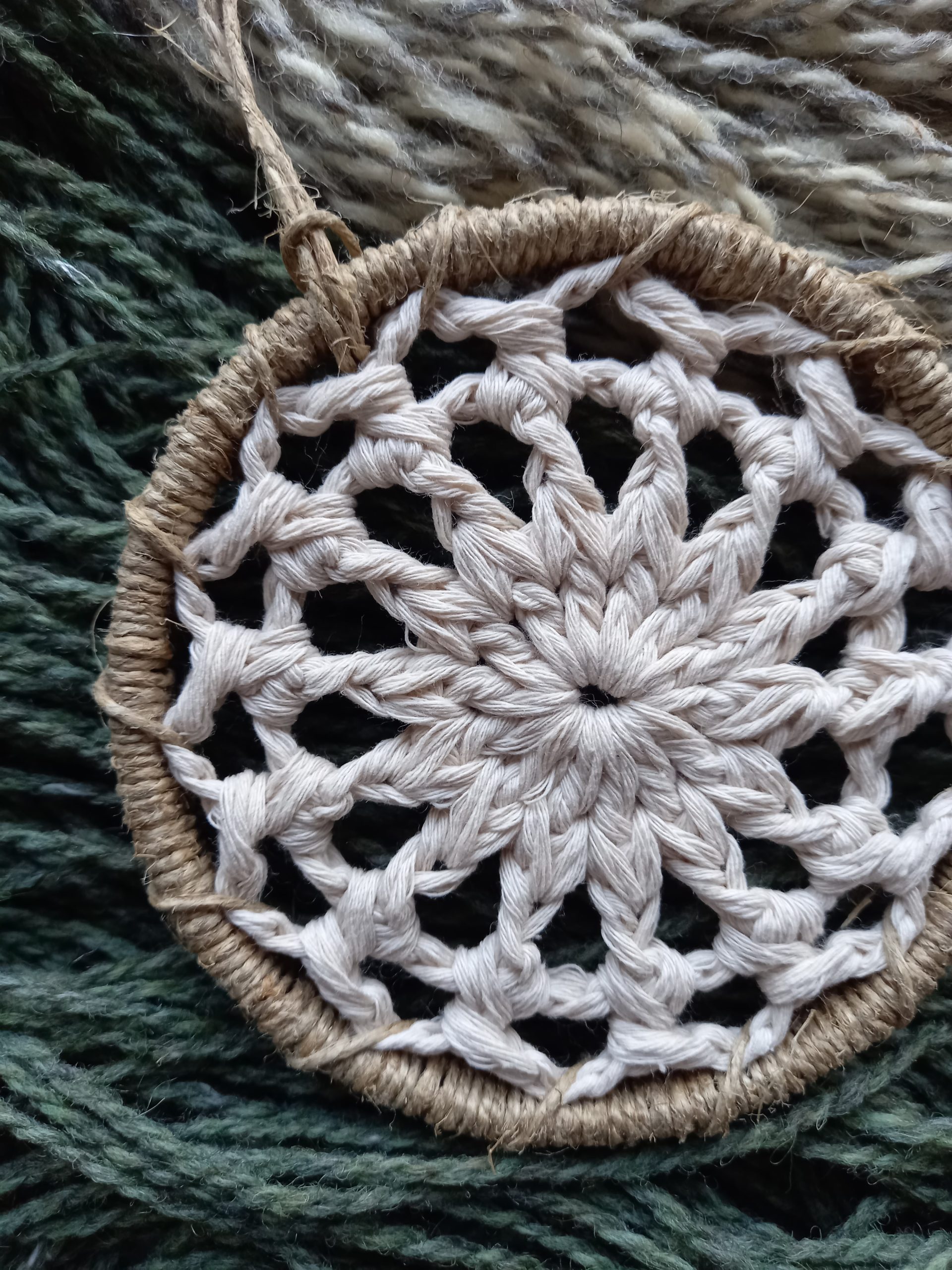 Handmade Crochet Dreamcatcher! Christmas ornaments! - Image 2
