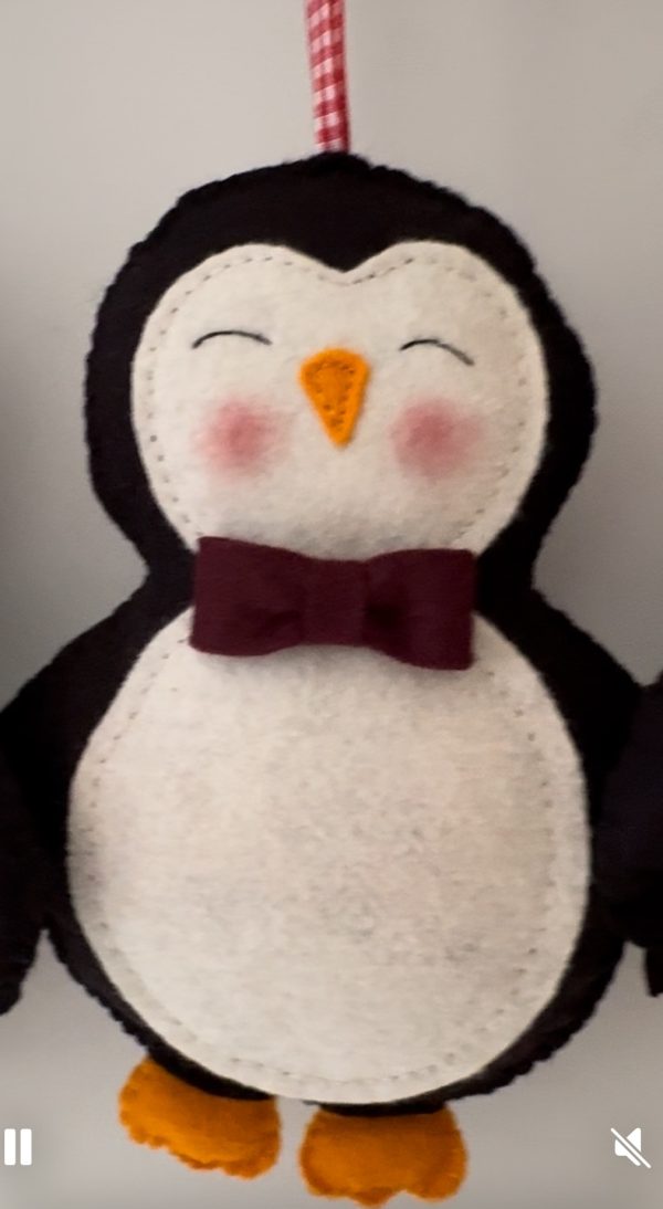 Handmade Felt Penguin Ornaments - Image 8