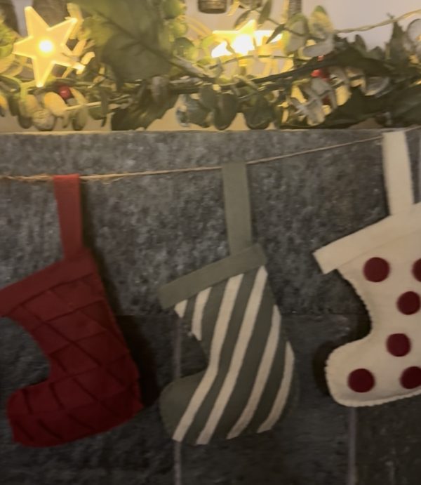 Set of 4 Handmade Felt Stocking Christmas Ornaments – Gift Boxed - Image 9