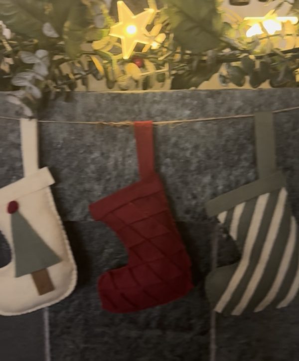 Set of 4 Handmade Felt Stocking Christmas Ornaments – Gift Boxed - Image 8