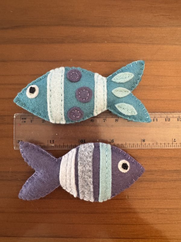 Set of 16 Handmade Felt Fish Magnets - Image 2