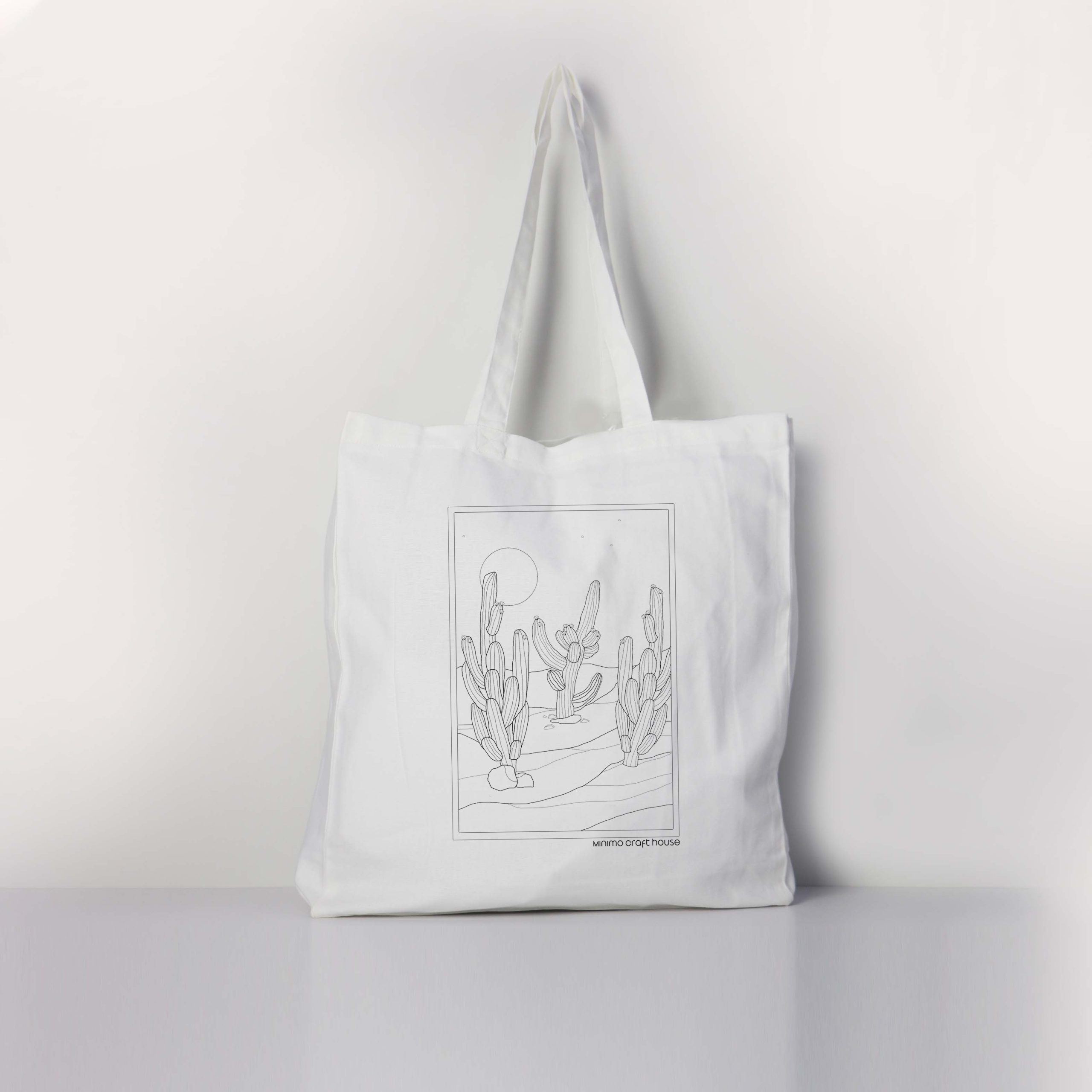 Desert Cacti Canvas Tote Bag: Eco-Friendly Reusable Shopper- Limited collection - Image 2