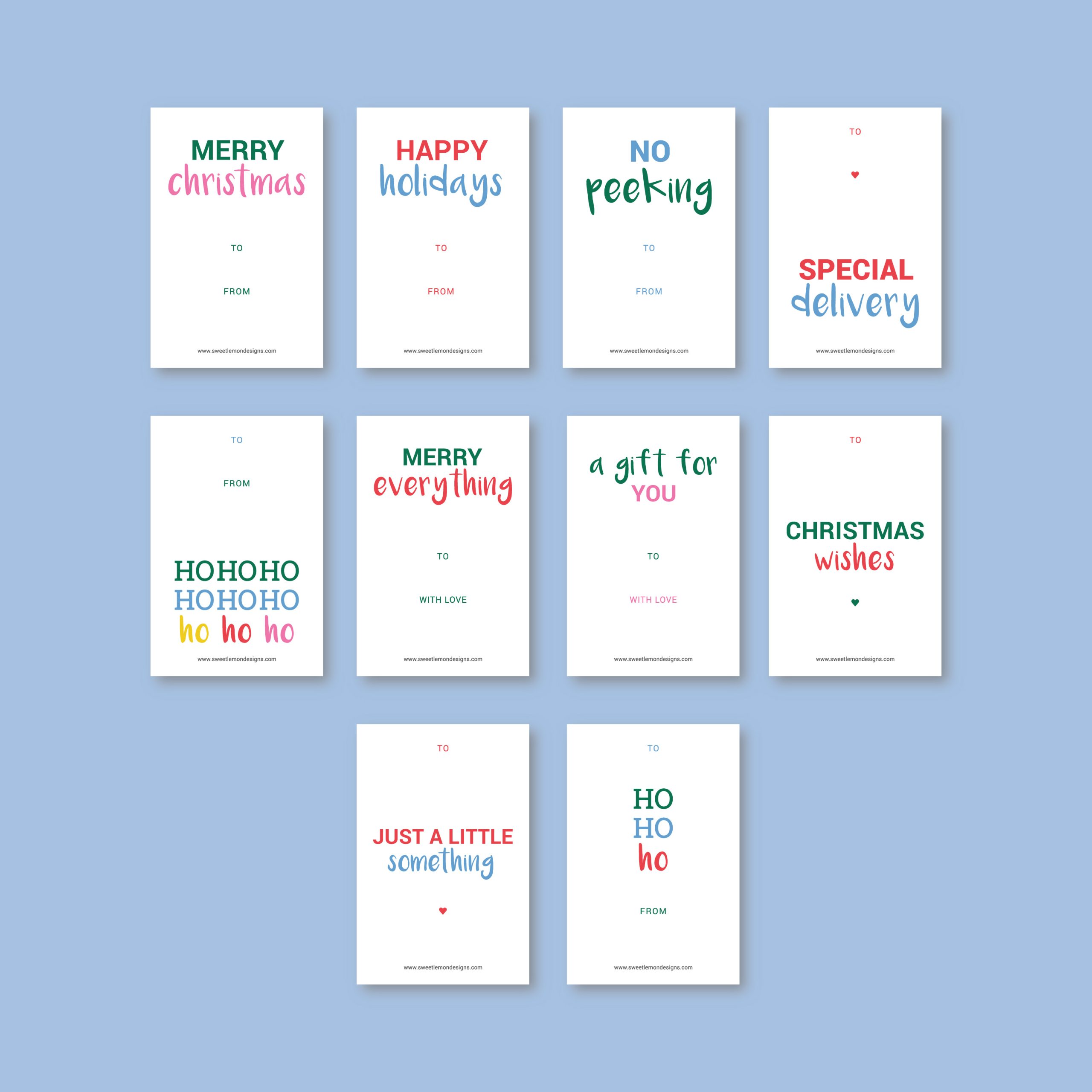 Winter White Sticker Labels - Image 2