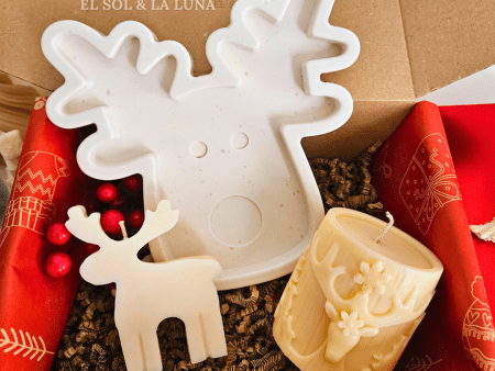 Reindeer tray & reindeer candles