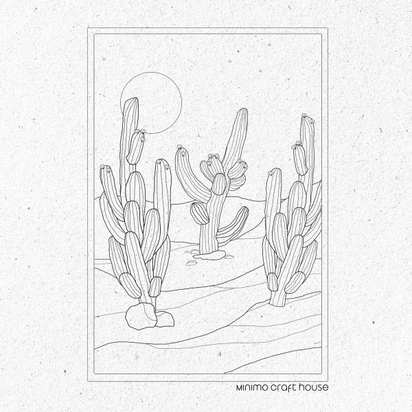 Desert Cacti Canvas Tote Bag: Eco-Friendly Reusable Shopper- Limited collection - Image 3
