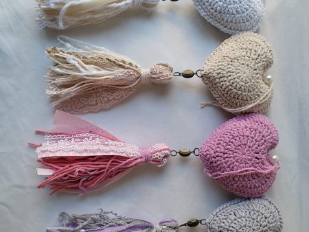 Whispers of the Heart - Handmade crochet hanging decoration