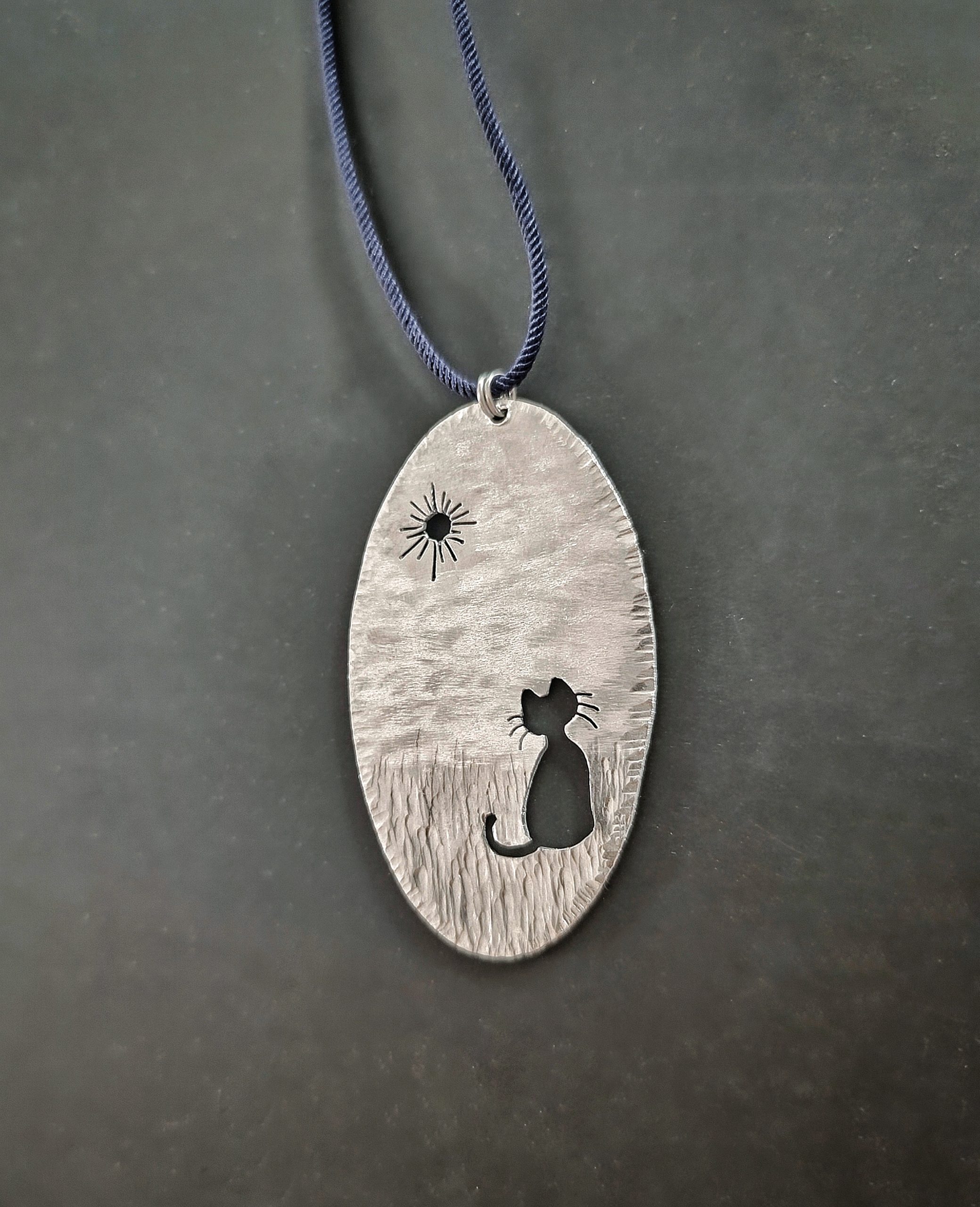 Cat in the sun pendant