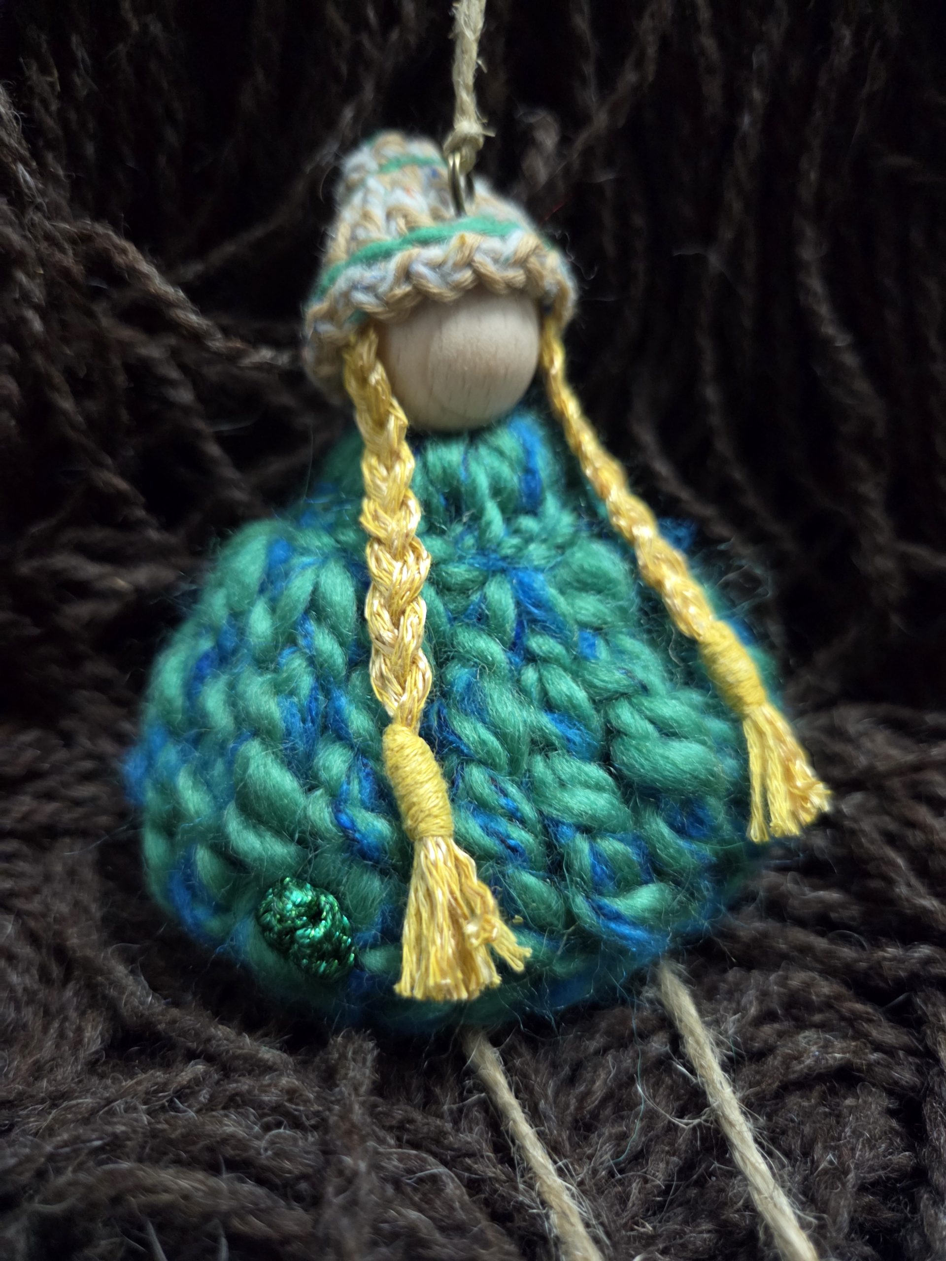 Wooden bead Hanging Doll, Christmas Ornaments! - Image 2