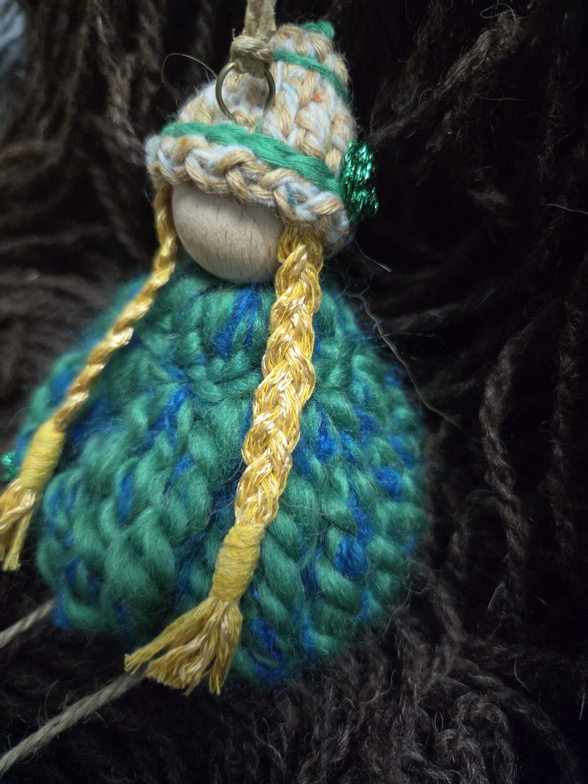 Wooden bead Hanging Doll, Christmas Ornaments! - Image 4