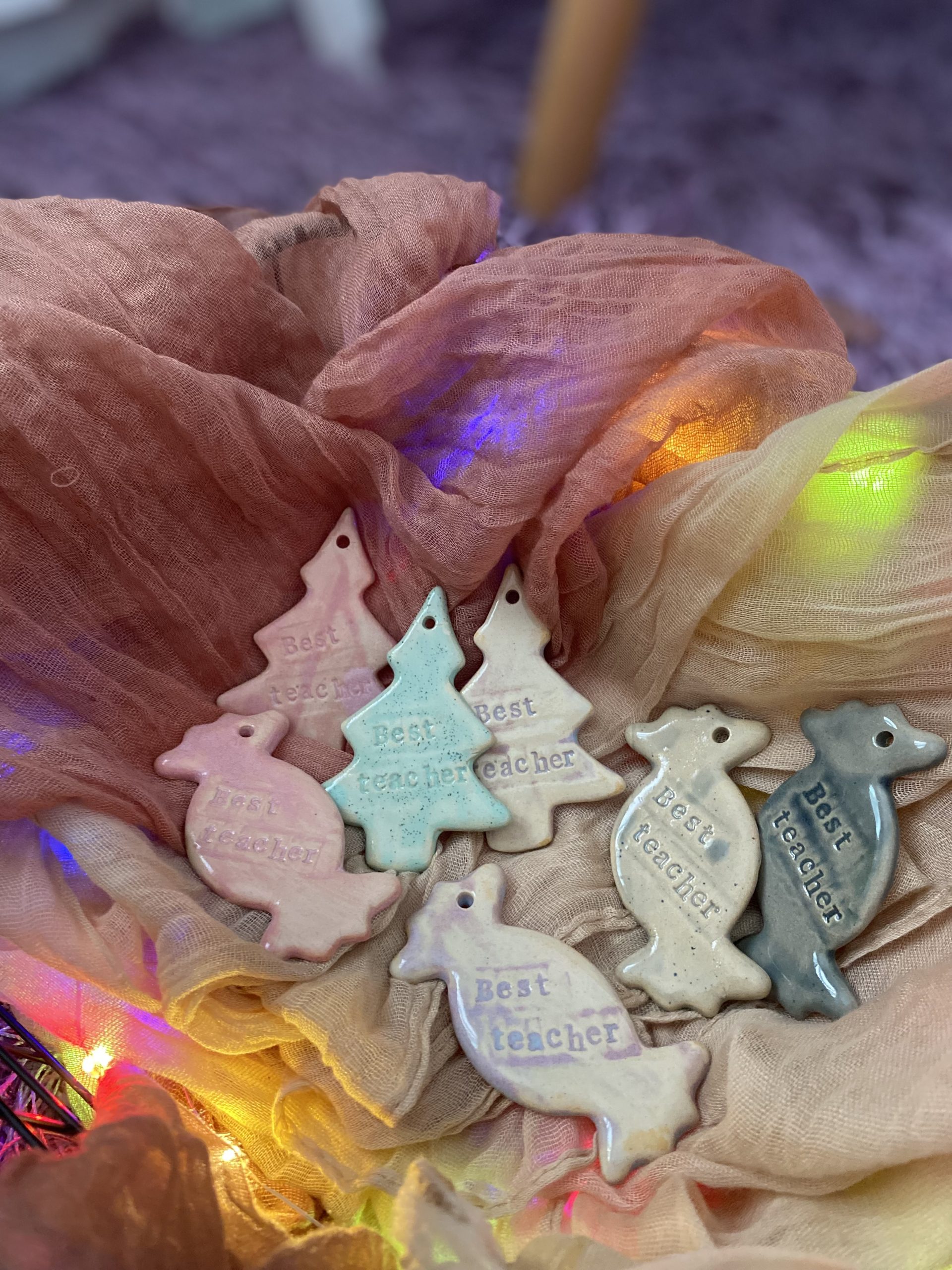 Ceramic Christmas ornaments with wishes - Image 2