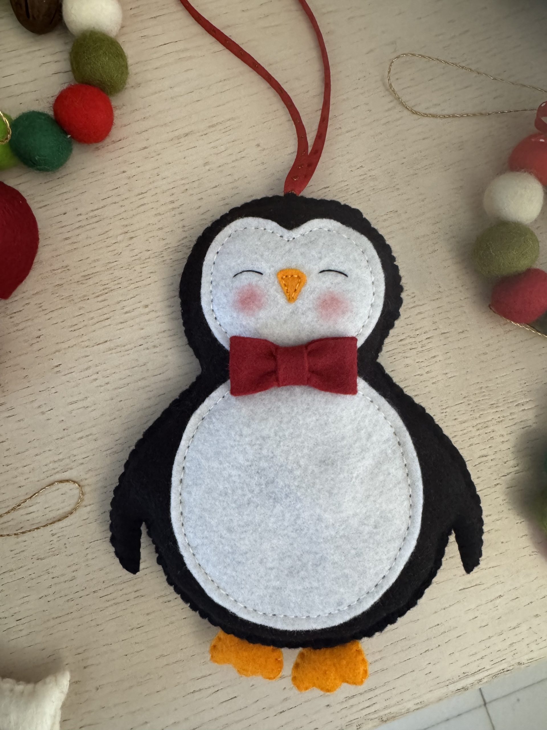 Handmade Felt Penguin Ornaments - Image 10