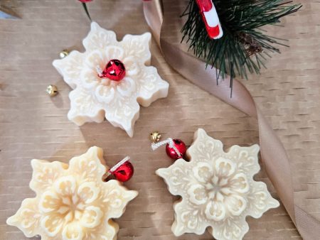 snowflake candle christmas candle