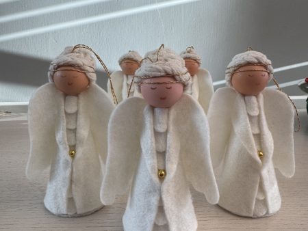 Adorable Felt Angel Christmas tree decoration-5 available