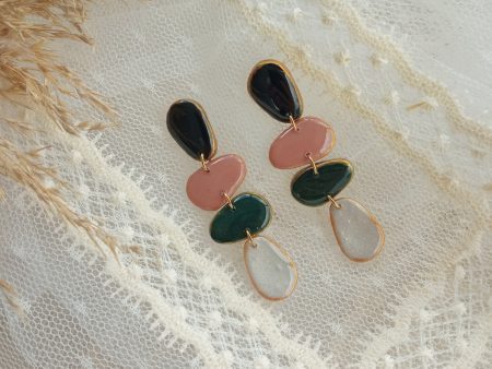Boho modern dangling earrings