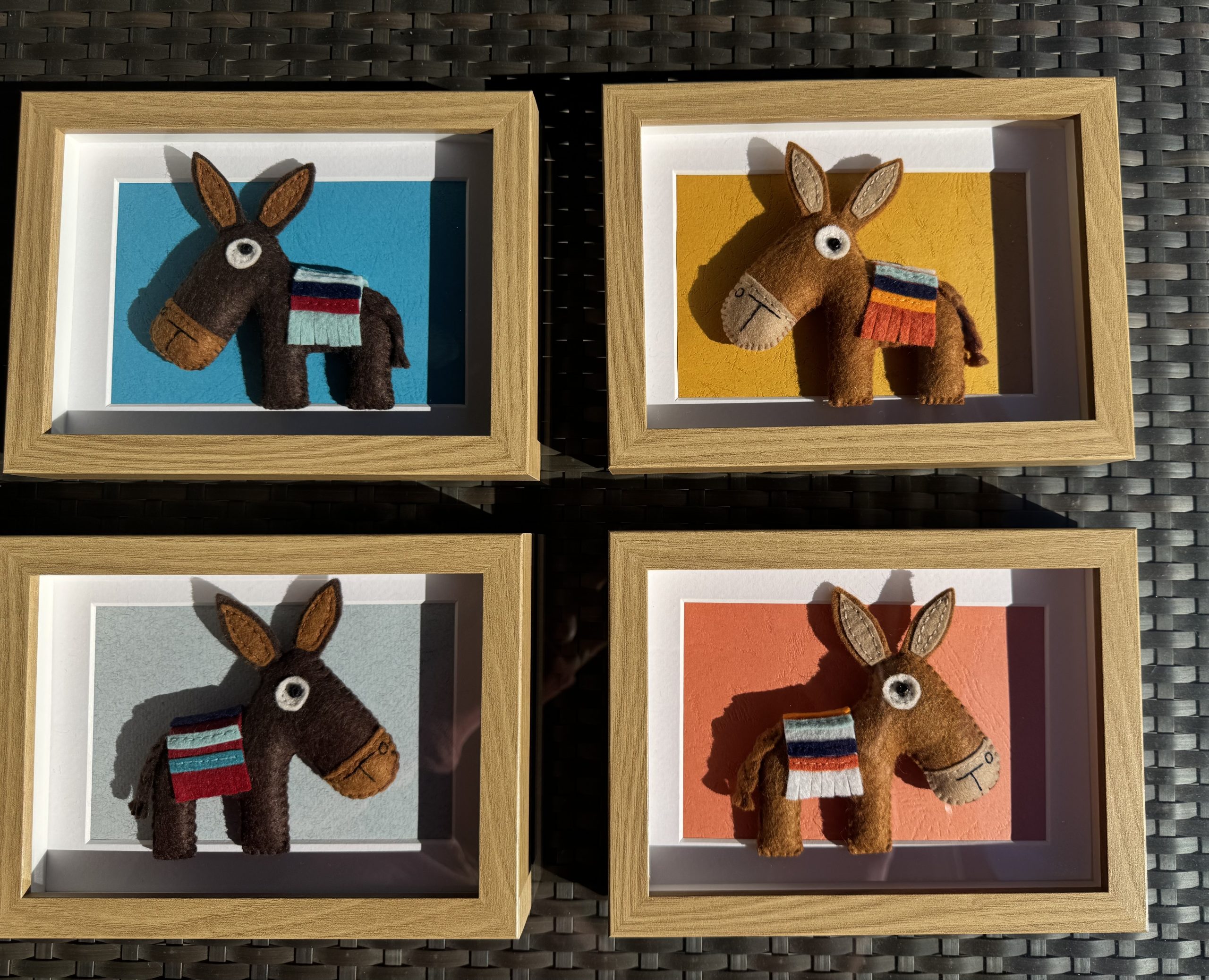 Framed Felt Cyprus Donkey - 4 variations - Image 9