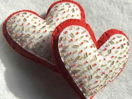 Handmade Beaded Heart – Valentine Gift, Love Decoration, Sweet Handmade Keepsake